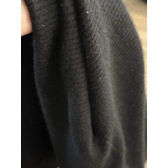 Lovestitch Women's Black V-Neckline Balloon Sleeves Sweater Dress Size Medium - Picture 5 of 8